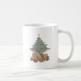 Taza De Café Árbol de Navidad con paquetes