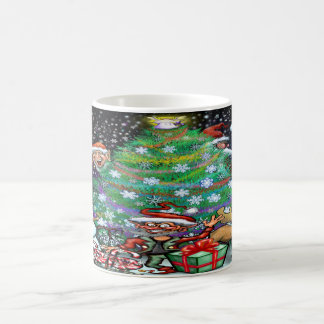 Taza De Café Árbol de Navidad con recortes