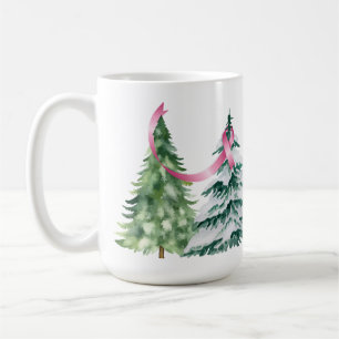 Taza De Café Árbol de Navidad Coquette, Conciencia del Cáncer d
