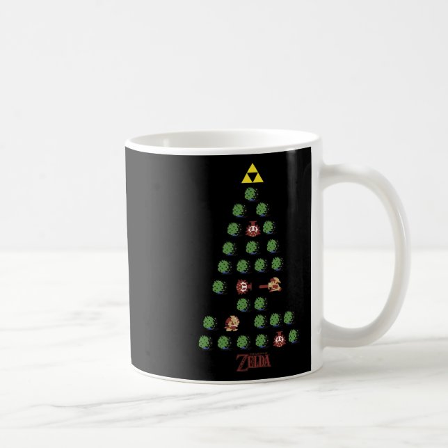 Taza De Café Árbol de Navidad de 8 bits (Derecha)