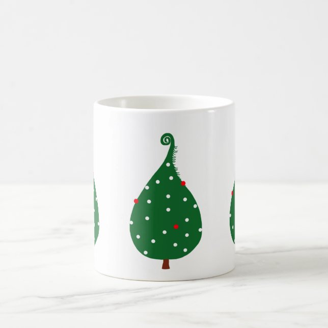 Taza De Café Árbol de navidad de abejas decorada (Centro)