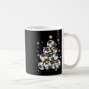 Taza De Café Árbol de Navidad de fútbol jugador de Navidad niño