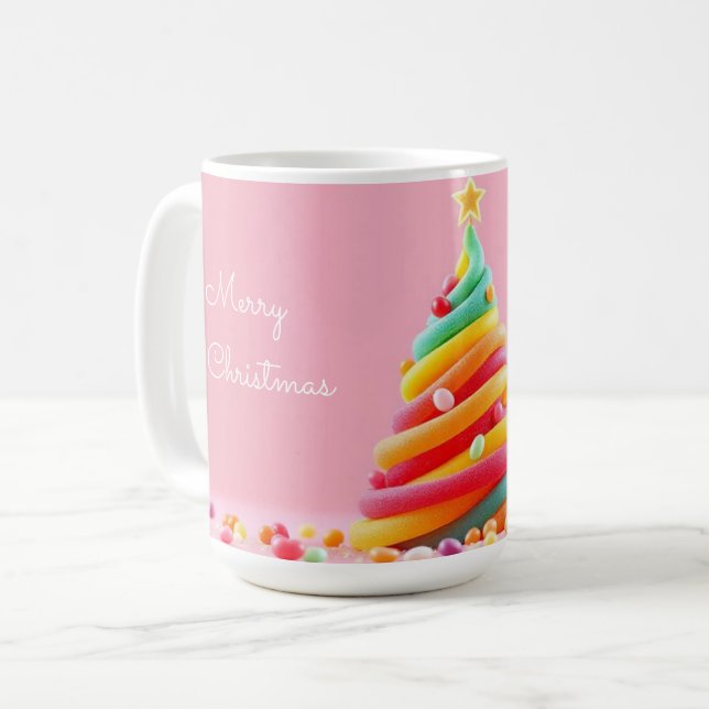 Taza De Café Árbol de Navidad de gominolas (Anverso izquierdo)