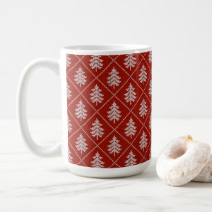 Taza De Café Árbol de Navidad de punto