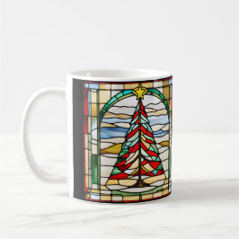 Taza De Café Árbol de Navidad de vidrio templado