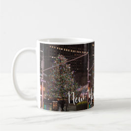 Taza De Café Árbol de Navidad del Rockefeller Center de la ciud