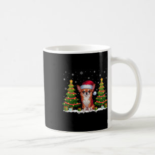 Taza De Café Árbol de navidad enciende a Navidades de Perro San