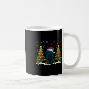 Taza De Café Árbol de navidad enciende perro de África Navidad 