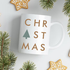 Taza De Café Árbol de Navidad | Escandinavia Minimalista modern