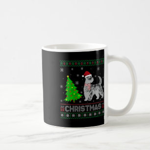 Taza De Café Árbol de Navidad femenino escocés iluminando la fe