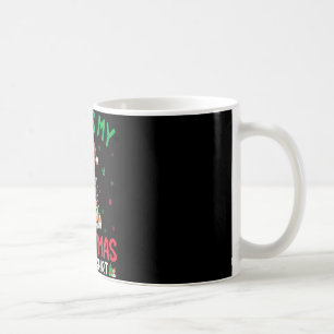 Taza De Café Árbol de Navidad feo ilumina Santa Akita Inu Perro