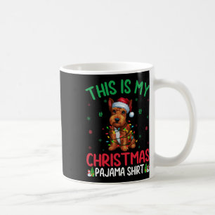 Taza De Café Árbol de Navidad feo Santa Escocia Perro Territori