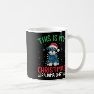 Taza De Café Árbol de Navidad feo Santa Schnauzer miniatura per