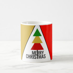 TAZA DE CAFÉ ÁRBOL DE NAVIDAD FESTIVO ESTILIZADO DE TEMPORADA