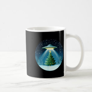 Taza De Café Árbol de Navidad irradiado por ovni para Holi inte