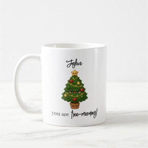 Taza De Café Árbol de Navidad Kawaii Regalo divertido para novi