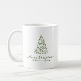 Taza De Café Árbol de Navidad moderno