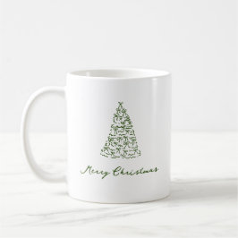 Taza De Café Árbol de Navidad moderno