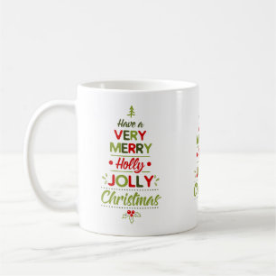 Taza De Café Árbol de Navidad muy alegre y festivo Xmas