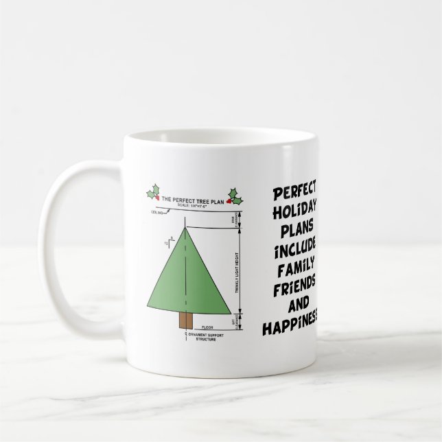 Taza De Café Árbol de Navidad perfecto (Izquierda)