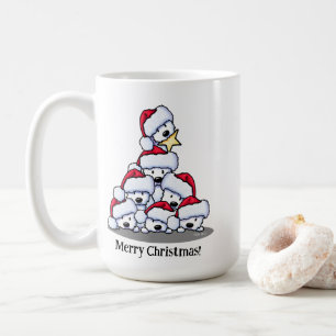 Taza De Café Árbol de Navidad perro Westie