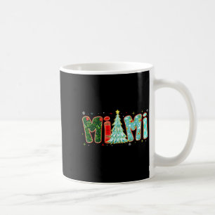 Taza De Café Árbol de Navidad Plaid Mimi Estético Mamá Mama