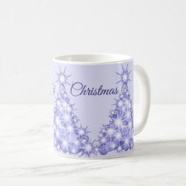 Taza De Café Árbol de Navidad púrpura