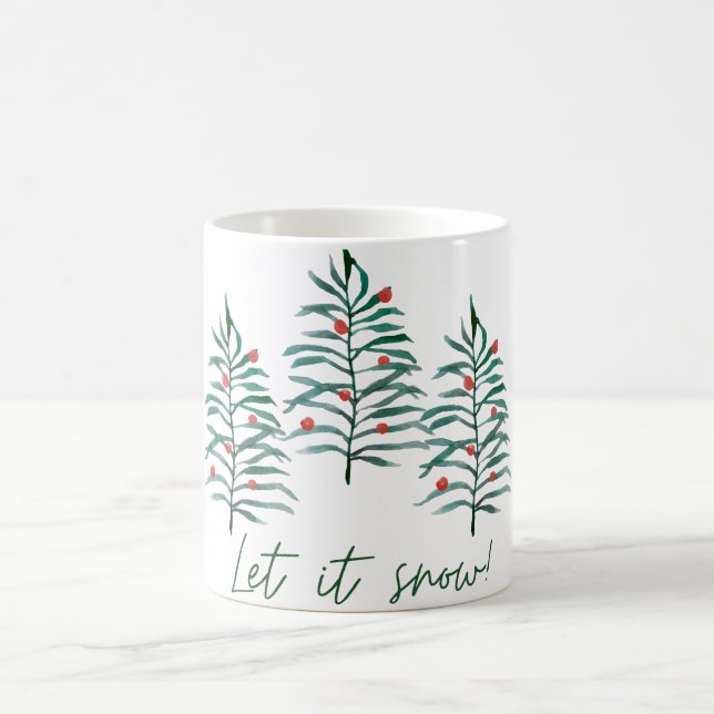 Taza De Café Árbol de Navidad - Que nieve (Centro)