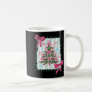 Taza De Café Árbol de Navidad Retro Preppy Feliz Navidad Navida