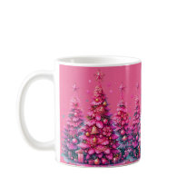 Árbol de Navidad Rosa Estética Elegante y Moderna