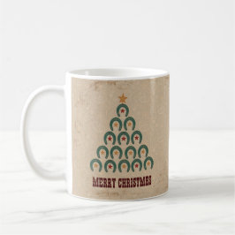 Taza De Café Árbol de Navidad Rústico Herradura