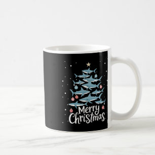 Taza De Café Árbol de navidad tiburón tiburón árbol de navidad 