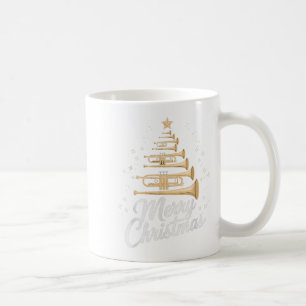 Taza De Café Árbol de Navidad Trumpet Trumpeó Árbol de Navidad