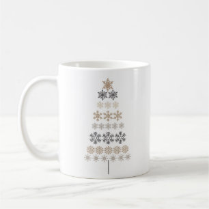 Taza De Café árbol de Navidad vintage moderno