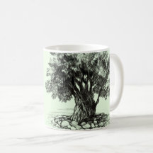 Árbol de oliva antiguo Café Mug