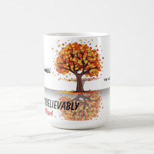 Taza De Café Árbol de otoño feliz Día de Acción de Gracias Bend