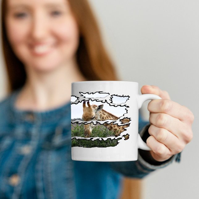 Taza De Café Árbol de ramas de jirafa de vida silvestre arranca (Subido por el creador)