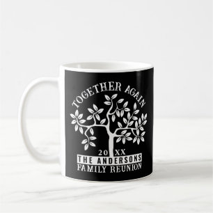 Taza De Café Árbol de reunión familiar, nombre y fecha