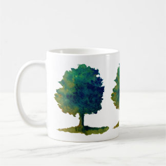 Taza De Café Árbol de Sombra Verde