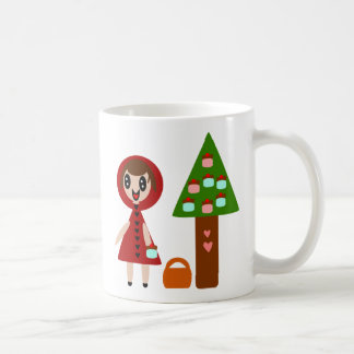 Taza De Café Árbol de tortas y chica