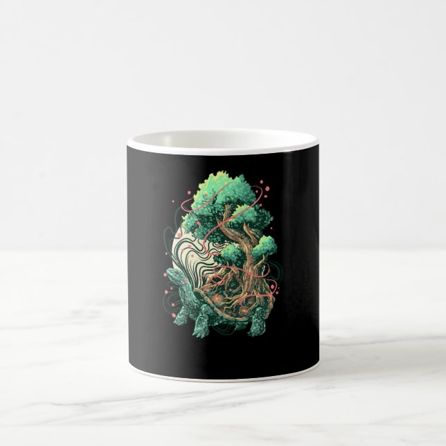 Taza De Café Árbol de tortugas (Centro)