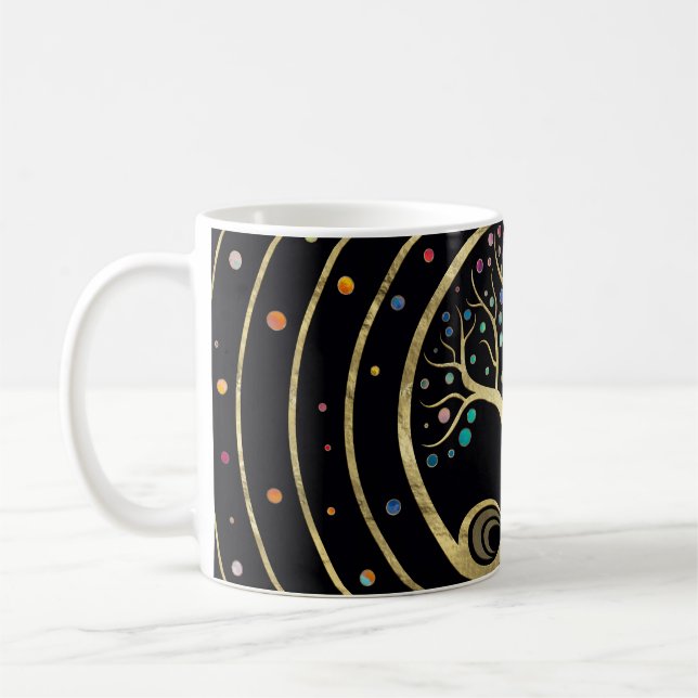 Taza De Café Árbol de vida - Espiral infinita (Izquierda)