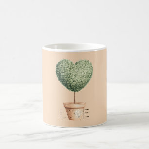 Taza De Café Árbol del Corazón Amor