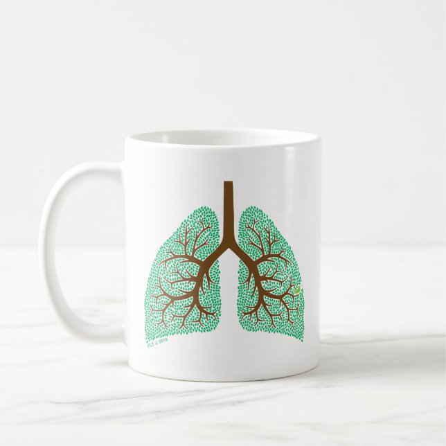 Taza De Café Árbol del pulmón (Izquierda)