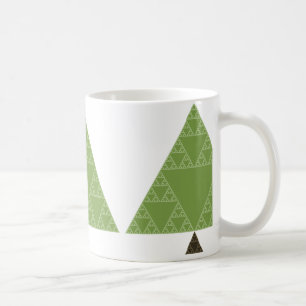Taza De Café Árbol del triángulo de Sierpinski