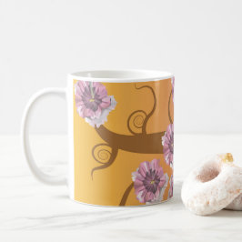 Taza De Café Árbol en espiral con flor