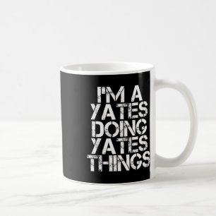 Taza De Café Árbol genealógico de la divertida apellido Yates R