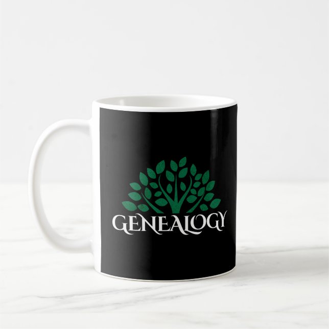Taza De Café Árbol Genealógico De La Vida (Izquierda)