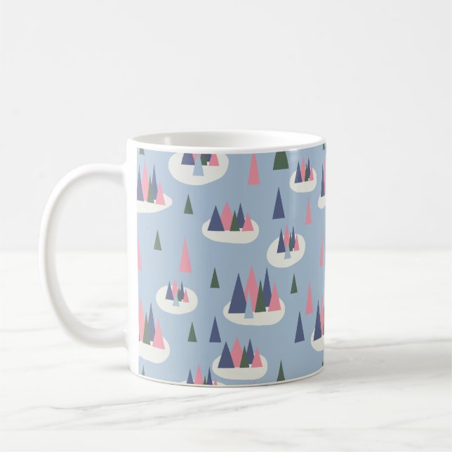 Taza De Café Árbol moderno de nieve de medio siglo (Izquierda)