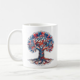 Taza De Café Árbol Patriótico para el 250 aniversario de Estado